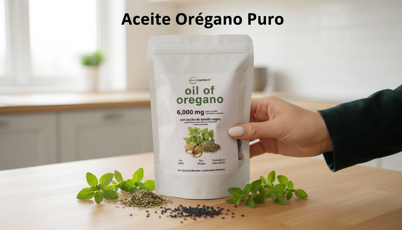 Aceite De Orégano 6000 Mg 60 Cápsulas