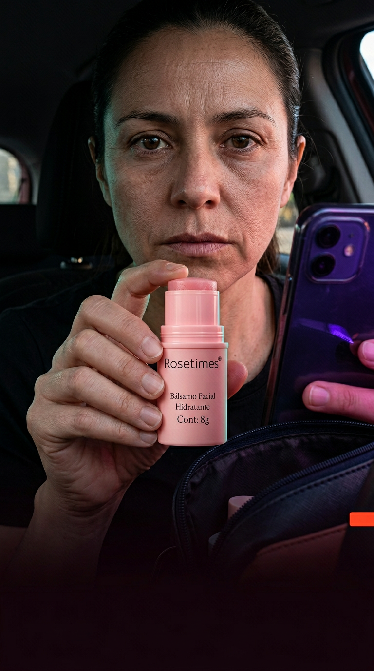Bálsamo Rosa Facial Hidratante Antiarrugas
